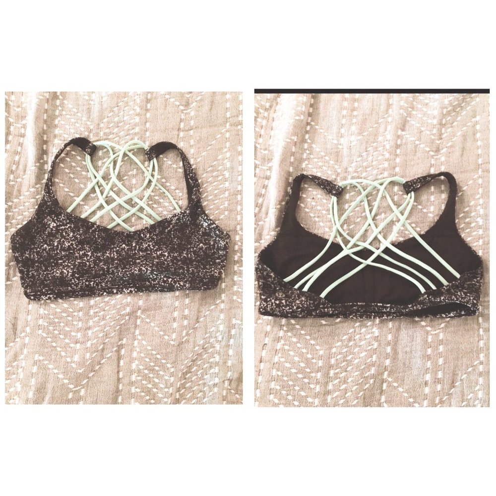 RARE Lululemon Free To Be Wild Bra - Rocky Road!
